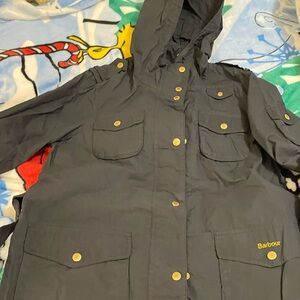 Barbour Women’s Rain Jacket Size 8. NWT! Navy Retail $450